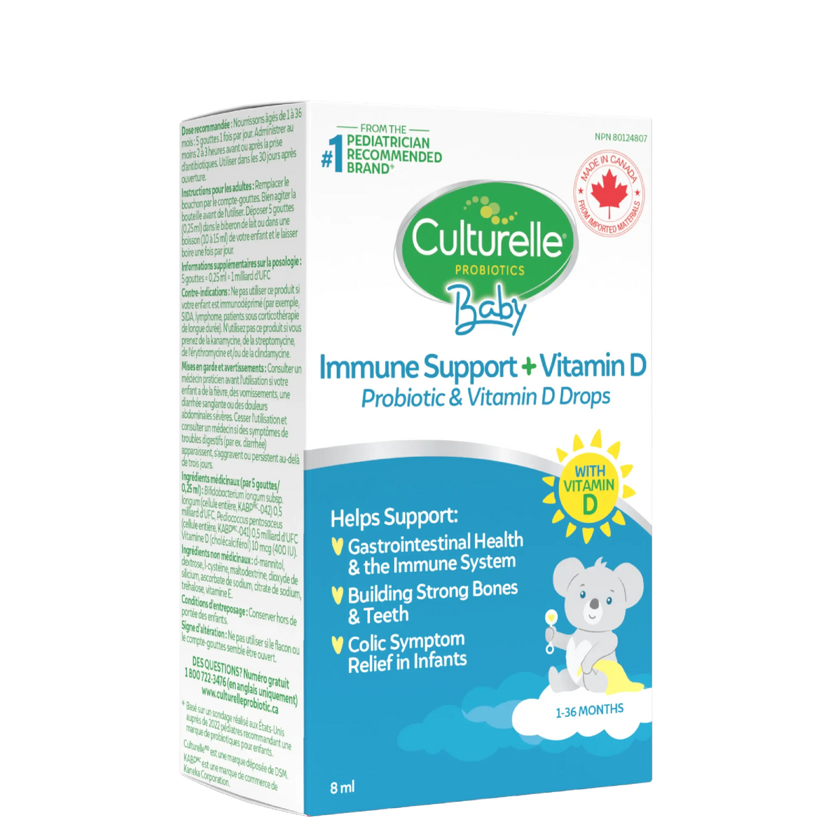 Culturelle® Baby Immune Support + Vitamin D Probiotic Drops